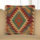 Ręcznie tkana poszewka na poduszkę Kilim 45x45 poduszka dekoracyjna