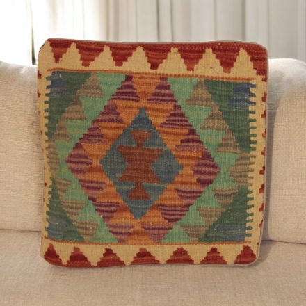 Ręcznie tkana poszewka na poduszkę Kilim 45x45 poduszka dekoracyjna