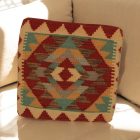 Ręcznie tkana poszewka na poduszkę Kilim 45x45 poduszka dekoracyjna