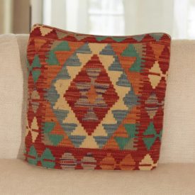   Ręcznie tkana poszewka na poduszkę Kilim 45x45 poduszka dekoracyjna