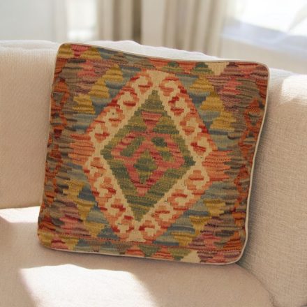 Ręcznie tkana poszewka na poduszkę Kilim 45x45 poduszka dekoracyjna