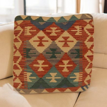 Ręcznie tkana poszewka na poduszkę Kilim 45x45 poduszka dekoracyjna