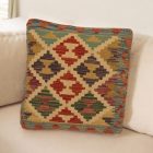 Ręcznie tkana poszewka na poduszkę 45x45 Kilim poduszka dekoracyjna