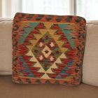 Poduszka dekoracyjna kilim 45x45 ręcznie tkana poszewka na poduszkę
