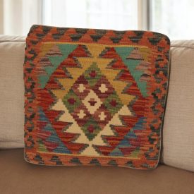   Poduszka dekoracyjna kilim 45x45 ręcznie tkana poszewka na poduszkę