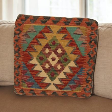 Poduszka dekoracyjna kilim 45x45 ręcznie tkana poszewka na poduszkę
