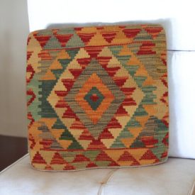  Poduszka dekoracyjna kilim 45x45 ręcznie tkana poszewka na poduszkę