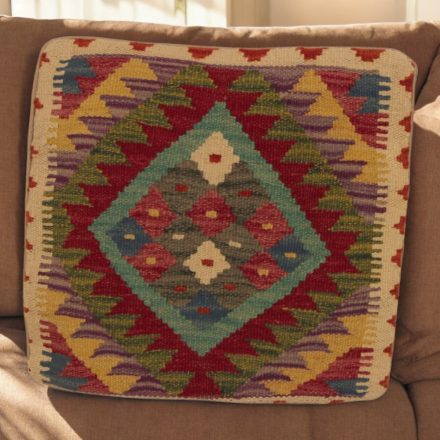 Poduszka dekoracyjna kilim 45x45 ręcznie tkana poszewka na poduszkę