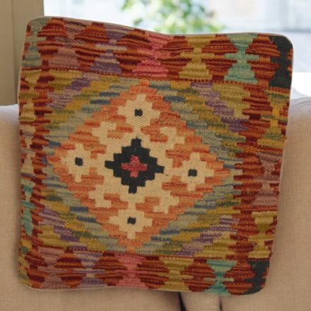 Poduszka Kilim 45x45 ręcznie tkana poszewka na poduszkę