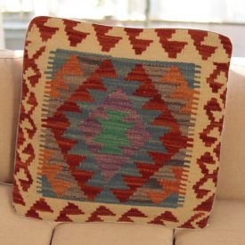 Poduszka Kilim 45x45 ręcznie tkana poszewka na poduszkę