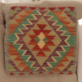 Poduszka Kilim 45x45 ręcznie tkana poszewka na poduszkę