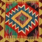 Ręcznie tkana poszewka na poduszkę 45x45 Kilim poduszka dekoracyjna