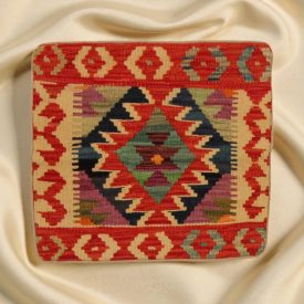   Ręcznie tkana poszewka na poduszkę 45x45 Kilim poduszka dekoracyjna