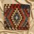 Ręcznie tkana poszewka na poduszkę 45x45 Kilim poduszka dekoracyjna