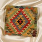 Poduszka dekoracyjna kilim 45x45 ręcznie tkana poszewka na poduszkę