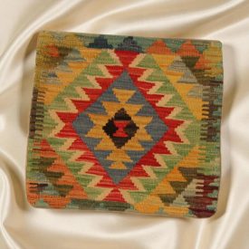   Poduszka dekoracyjna kilim 45x45 ręcznie tkana poszewka na poduszkę