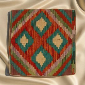   Poduszka dekoracyjna kilim 45x45 ręcznie tkana poszewka na poduszkę