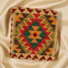 Poduszka dekoracyjna kilim 45x45 ręcznie tkana poszewka na poduszkę
