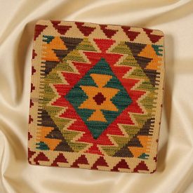   Poduszka dekoracyjna kilim 45x45 ręcznie tkana poszewka na poduszkę