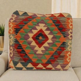   Afgańska poszewka na poduszkę Kilim 50x50 ręcznie tkana poduszka