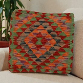   Afgańska poszewka na poduszkę Kilim 50x50 ręcznie tkana poduszka