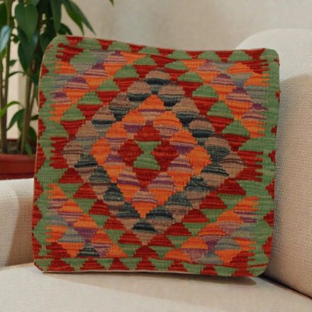 Afgańska poszewka na poduszkę Kilim 50x50 ręcznie tkana poduszka