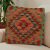 Afgańska poszewka na poduszkę Kilim 50x50 ręcznie tkana poduszka
