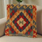 Poduszka dekoracyjna Kilim 50x50 ręcznie tkana poszewka na poduszkę