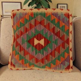 Poduszka Kilim 50x50 ręcznie tkana poszewka na poduszkę
