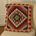 Afgańska poszewka na poduszkę Kilim 50x50 ręcznie tkana poduszka