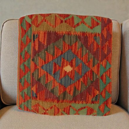 Afgańska poszewka na poduszkę Kilim 50x50 ręcznie tkana poduszka
