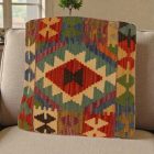 Ręcznie tkana poduszka dekoracyjna 50x50 poszewka na poduszkę Kilim