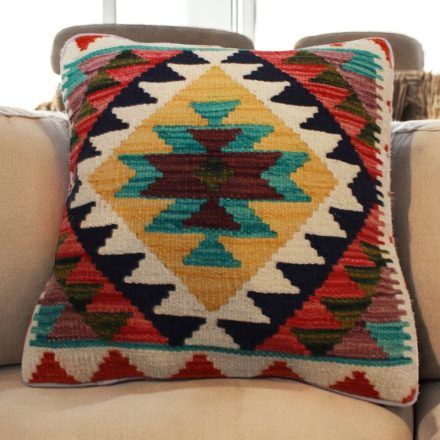 Poduszka Kilim 45x45 ręcznie tkana poszewka na poduszkę