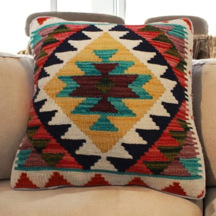 Poduszka Kilim 45x45 ręcznie tkana poszewka na poduszkę
