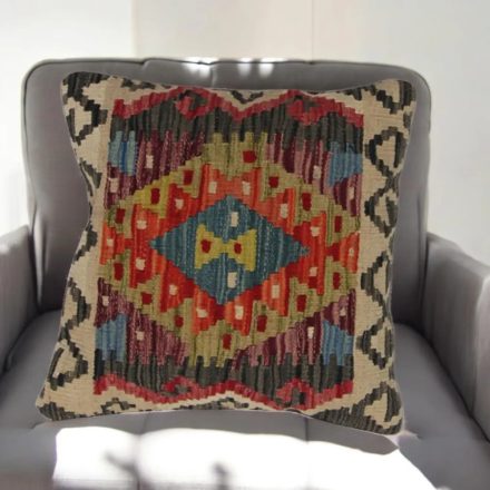 Ręcznie tkana poszewka na poduszkę 45x45 afgańska poduszka dekoracyjna