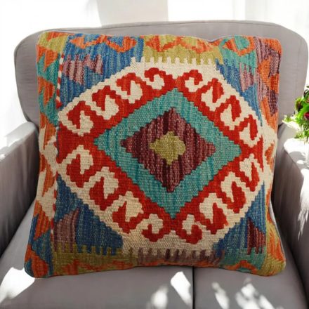 Poduszka Kilim 45x45 ręcznie tkana poszewka na poduszkę