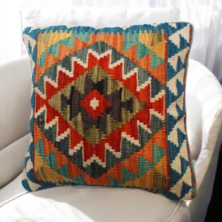 Poduszka Kilim 45x45 ręcznie tkana poszewka na poduszkę