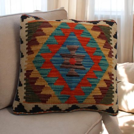 Ręcznie tkana poszewka na poduszkę 45x45 Kilim poduszka dekoracyjna