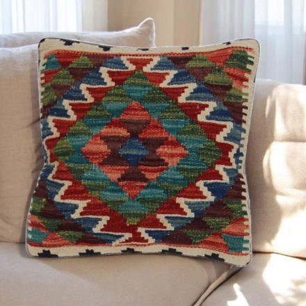Poduszka Kilim 45x45 ręcznie tkana poszewka na poduszkę