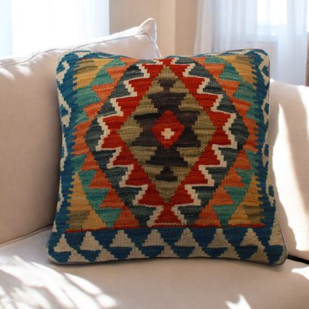 Poduszka dekoracyjna kilim 45x45 ręcznie tkana poszewka na poduszkę