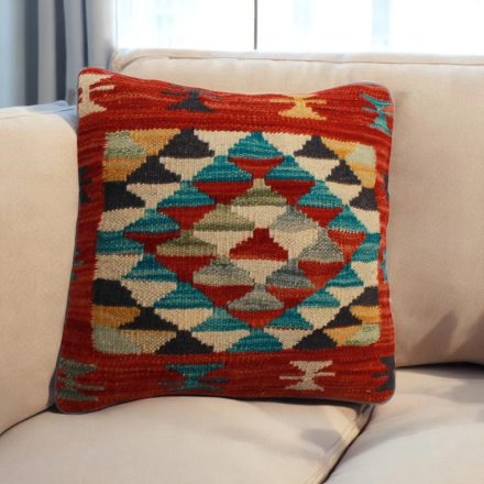 Ręcznie tkana poszewka na poduszkę Kilim 45x45 afgańska poduszka dekoracyjna