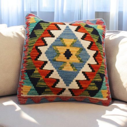 Ręcznie tkana poszewka na poduszkę Kilim 45x45 poduszka dekoracyjna