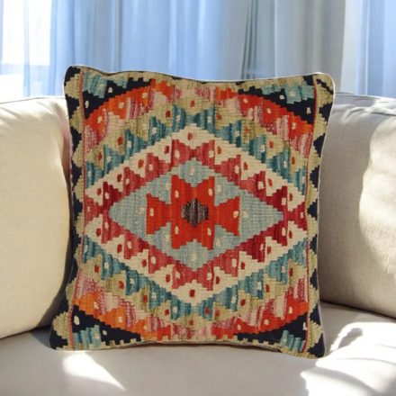 Poduszka dekoracyjna kilim 45x45 ręcznie tkana poszewka na poduszkę