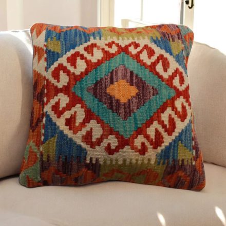 Poduszka Kilim 45x45 ręcznie tkana poszewka na poduszkę