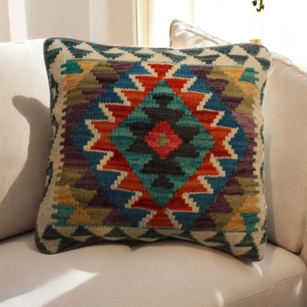 Poduszka dekoracyjna kilim 45x45 ręcznie tkana poszewka na poduszkę