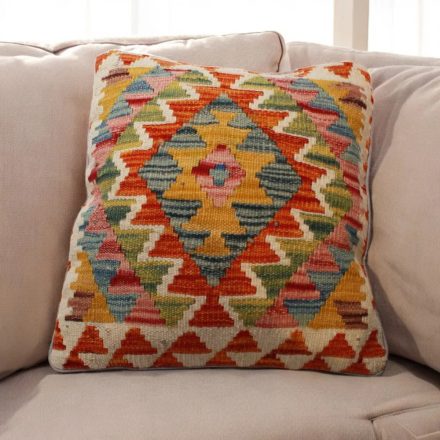 Poduszka dekoracyjna kilim 45x45 ręcznie tkana poszewka na poduszkę