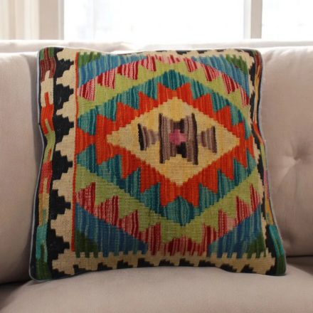 Ręcznie tkana poszewka na poduszkę Kilim 45x45 afgańska poduszka dekoracyjna