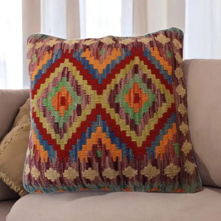 Ręcznie tkana poszewka na poduszkę 45x45 Kilim poduszka dekoracyjna