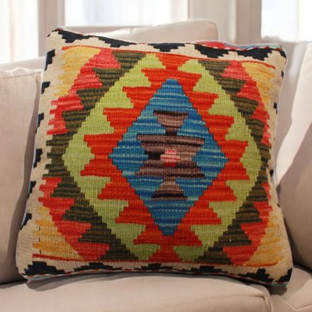 Ręcznie tkana poszewka na poduszkę 45x45 Kilim poduszka dekoracyjna