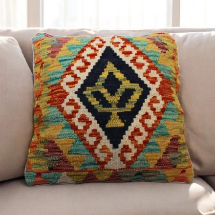 Poduszka dekoracyjna kilim 45x45 ręcznie tkana poszewka na poduszkę